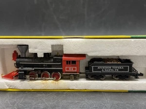 Vintage MiniTrix 2086 Locomotive 64 & Tender Atchinson Topeka & Sante Fe N Scale - Picture 1 of 5