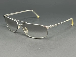 Vintage Versace N56-26M Silver Metal Rectangle Unisex Sunglasses Authentic - Picture 1 of 7