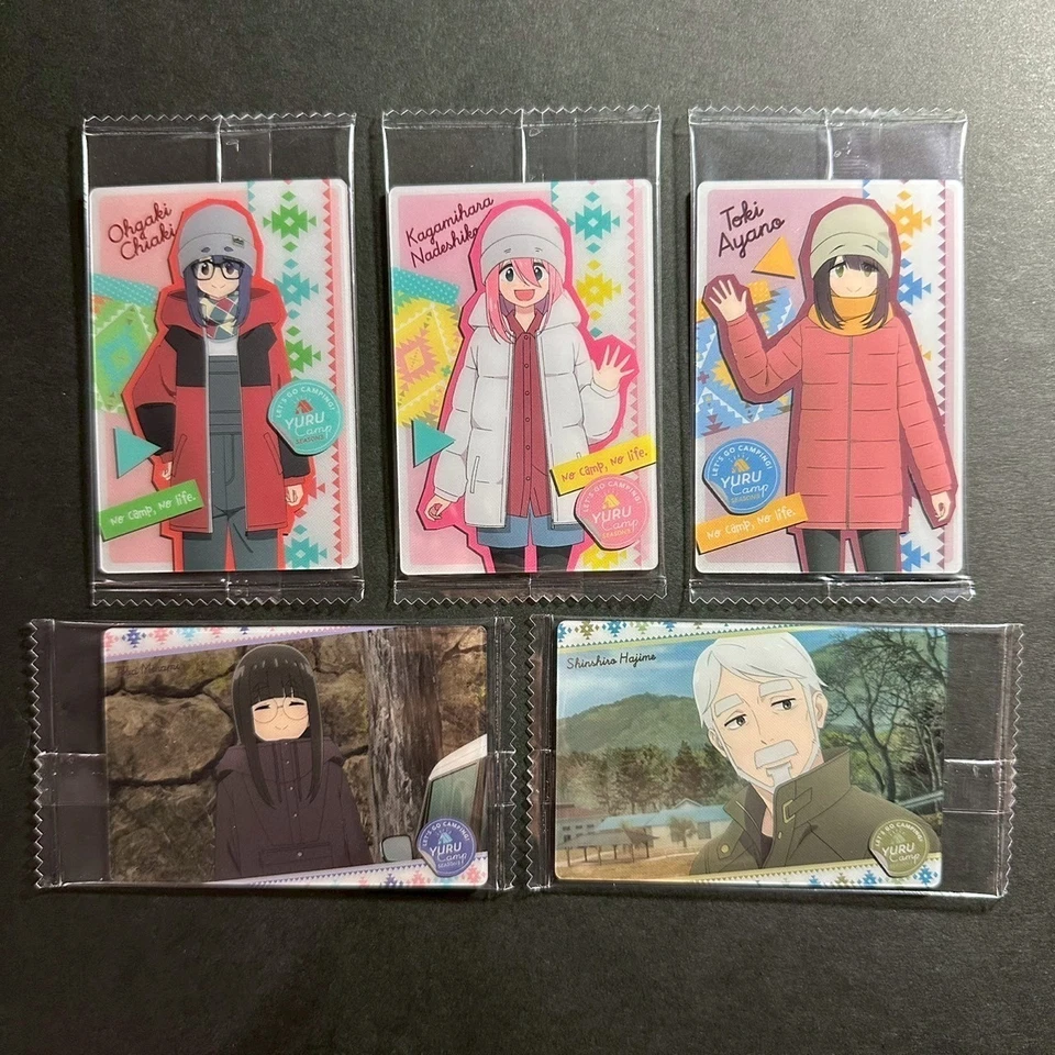 S2502 Laid-Back Camp Wafer Cards Bandai Japan - Image 1 of 2