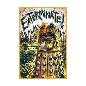 Impresiones artísticas de Joe Badon Dr. Who - impresión artística Dalek casi nueva - Imagen 1 de 1