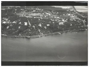 ZZ-2911/ Glatz Schlesien Foto Luftbild 18 x 7 cm ca.1938 - Bild 1 von 2