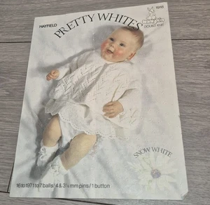 Hayfield 1918 Knitting PATTERN Vintage Used baby cardigan size 16-19 in chest DK - Picture 1 of 1