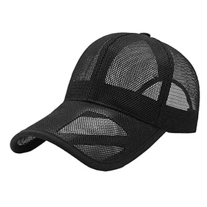 Men Women Summer Mesh Baseball Cap Adjustable Breathable Caps Casual Quick Dry - Picture 1 of 8