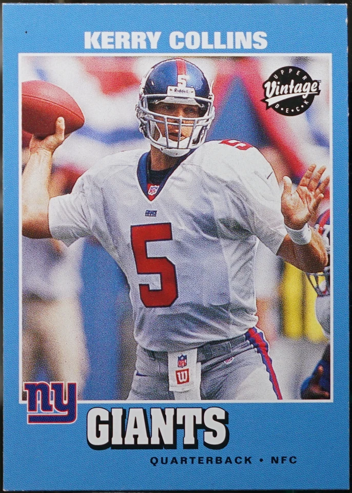 2001 Upper Deck Vintage Football Kerry Collins #108 NM - Image 1 of 1