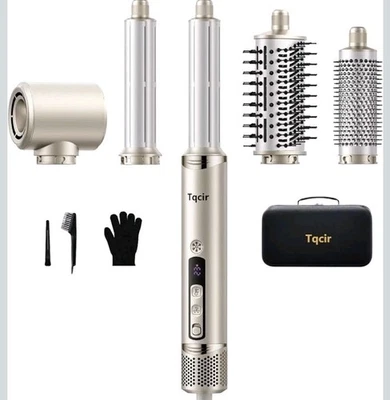 5-in-1 Professional Hair Dryer Brush, Powerful Multi-Styler Auto-Wrap Curlers. - Image 1 of 4
