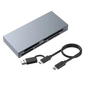 6-IN-1 USB 3.2 Gen2 10Gbps CFexpress Type B/CF/MS/XD/SD/TF Multi Card Reader new - Zdjęcie 1 z 12