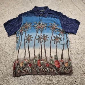 Vintage Single Stitch Campia Herren Hemd Hawaii Tropical Palmen Strand Gr. XL - Bild 1 von 9