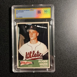 Roger Maris ‘59 Season Baseball Card #9, Graded 10 - Picture 1 of 2