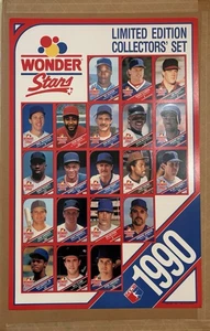 Póster de béisbol Wonder Stars 1990 como nuevo en correo original - Imagen 1 de 4