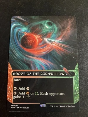 MTG - NM - BORDERLESS - Grove Of The Burnwillows - Stellar Sights - Image 1 of 2