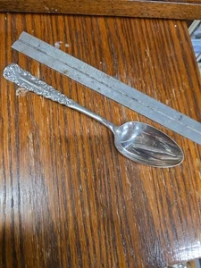 Rogers & Bros. A1 antiker versilberter Servierlöffel mit Spitze 8 Zoll tolle Patina - Bild 1 von 4