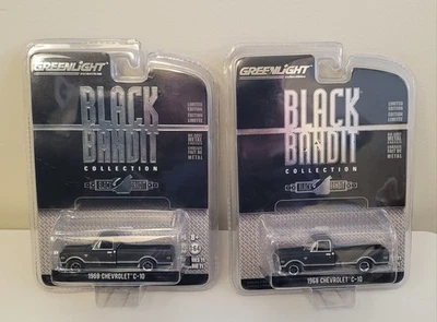Chevrolet C-10 1968 Greenlight Black Bandit 1:64 11 2 ¡Disponible!! Foto 1 de 4