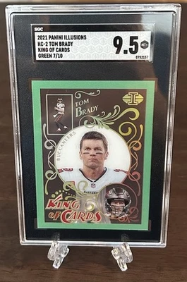 Tom Brady King Of Cards 2021 #7/10 7 Super Bowl gana 10 SB’s ¡único en su clase! SGC 9,5 Foto 1 de 4
