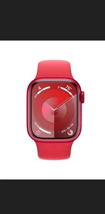 Apple Watch Series 9 GPS, Boîtier en Aluminium Rouge, Bracelet Sport 45mm - Photo 1 sur 8