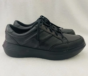 Kybun Kyboot Zurich Herren US 12 EUR 46 1/3 Schwarz Leder Sneaker Made In Italy - Bild 1 von 7