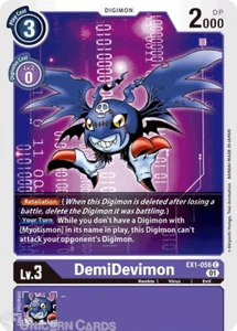 EX1-056 DemiDevimon Common Mint Digimon Card - Picture 1 of 1