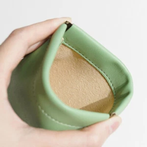 Leather Data Cable Coin Change Bag Key Card Holder Wallet Pouch Women Mini Purse - Picture 1 of 32