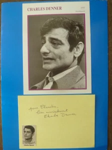 -fr- Charles Denner FRA † 1995 - Briefkarte 80ger J. + Starportrait K. 13x18cm - Bild 1 von 2