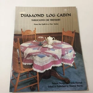 Diamond Log Cabin Quilt Book Quilt in a Day Tablecloth Tree Skirt Frieda Harrod - Picture 1 of 4