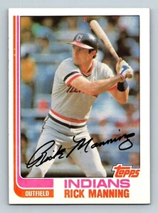 1982 Topps #202 - Rick Manning - Cleveland Indians - Outfield - Picture 1 of 2