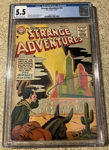 STRANGE ADVENTURES #61 (1955) - GRADE 5.5 - MIRAGES FROM SPACE - CGC - Picture 1 of 2