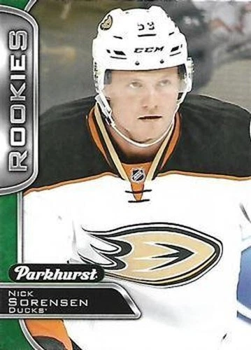 #368 Nick Sorensen - Anaheim Ducks - 2016-17 Parkhurst Hockey - Image 1 of 1