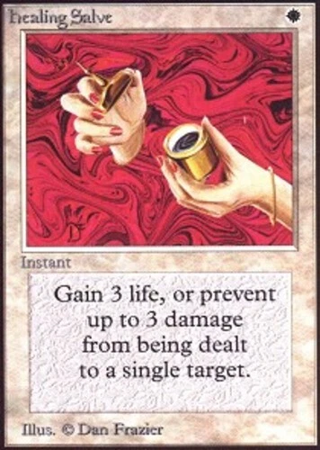 Healing Salve ~ Heavily Played Unlimited MTG Magic UltimateMTG White Card - Image 1 of 1