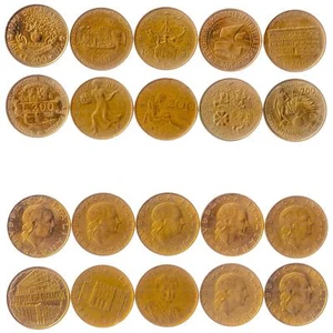 Italy | 10 Coin Set | 200 Lire | 1980 - 1999 - Picture 1 of 4