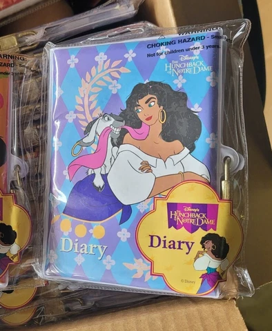 Disney vintage hunchback of notre dame Esmeralda Diary NOS Sealed MoC (Ax) Cover