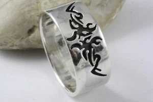 BANDRING CELTIC KELTEN TATTOO BIKER 925 ECHT SILBER SILBERRING / 406 - Bild 1 von 4