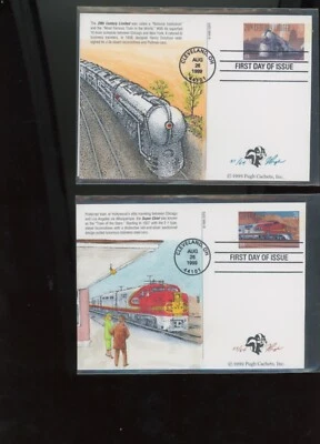 Train Pugh FDC 5 cachets 1999 Cleveland OH (mb22 - Image 1 of 3