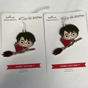 Lote de 2/2021 Sello HARRY POTTER Plano Metal Esmaltado Adorno de Navidad WB. - Imagen 1 de 1