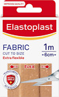 Elastoplast Fabric Cut to Size Plasters 1m x 6cm, Extra Flexible Fabric Plasters