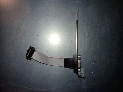 9-Pin Serial Female to VGA Male Cable Motherboard Expansion Onboard with Bracket - Image 1 of 3