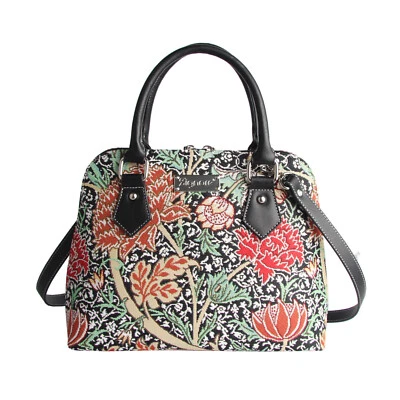 Signare Tapestry Hand Shoulder Crossbody Bag For Woman Floral Flower Design - Image 1 of 4