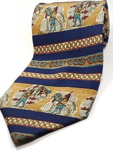 METROPOLITAN MUSEUM OF ART made in CANADA Mens 100% Silk Tie Ancient Necktie NEW - Picture 1 of 4
