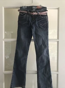 NWT Girls Mudd Skinny Boot Cut Jean, Size 10, Belt M, Snap Closure, Adj Waist - Picture 1 of 7