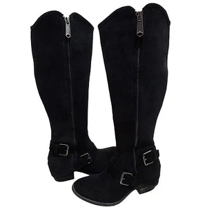 Donald Pliner Womens Dela Zipper Buckle Strap Knee High Casual Riding Boots - Picture 1 of 6