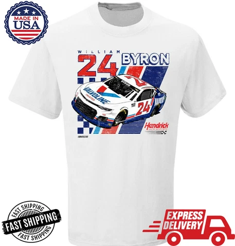 William Byron Hendrick Motorsports Team T-Shirt S-5XL Fan Gift Tee Cover
