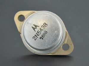 2N5438 - Germanium PNP Transistor - 80 V 120 W 60A TO3 - Motorola *NEU ALTBESTAND* - Bild 1 von 4