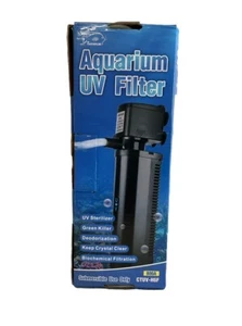 TARARARIUM Aquarium Filter U-V für 20-75 Gallonen, 200GPH Aquarium Filter mit 5W U-V - Bild 1 von 3
