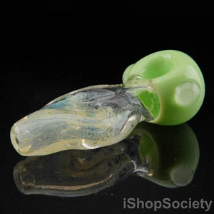 4.75" Donut Hourglass Tobacco Smoking Pipe Thick Collectible Glass Pipes - P767D - Picture 1 of 8