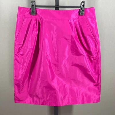 NUEVA Falda Banana Republic Mujer 8 Rosa Lápiz Recto Preppy Colorido Clásico Foto 1 de 4