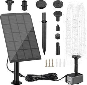 Solar Teichpumpe Solarpumpe Gartenteich Pumpenset Springbrunnen Teich 2.5W170L/H - Bild 1 von 12