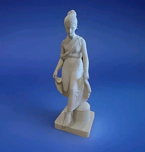 Royal Copenhagen Bisque Figurine of Roman Girl Woman Stunning C/pixs 11" - Picture 1 of 8