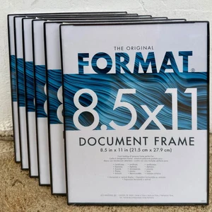 MCS Format Frame 8-1/2x11 Black Value 6 Pack (Same Shipping Any Qty) - Picture 1 of 4