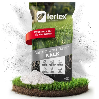 Fertex® Rasenkalk 25 kg – Dolomitkalk-Granulat pH-Ausgleich & Moosschutz Kalk - Bild 1 von 4