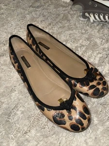 Amazing Condition Cheetah Print Louis Vuitton Ballet Flats Size EU 40 US size 10 - Picture 1 of 6