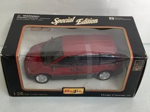 Vtg 1996 Maisto 1:26 Scale Diecast 1996 Dodge Caravan Red Special Edition NIB - Picture 1 of 7