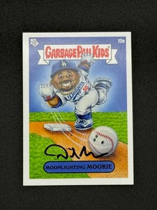 Moonlighting Mookie Betts #12a Topps Garbage Pail Kids x MLB Artist D Gross Auto - Picture 1 of 3